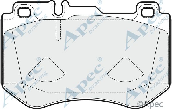 APEC BRAKING stabdžių trinkelių rinkinys, diskinis stabdys PAD2024